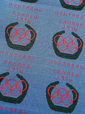 Vintage 1976 Montreal Olympics Knit Fabric